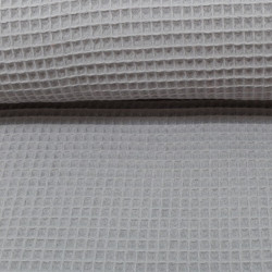 Waffelpiqué Nelson - hellgrau